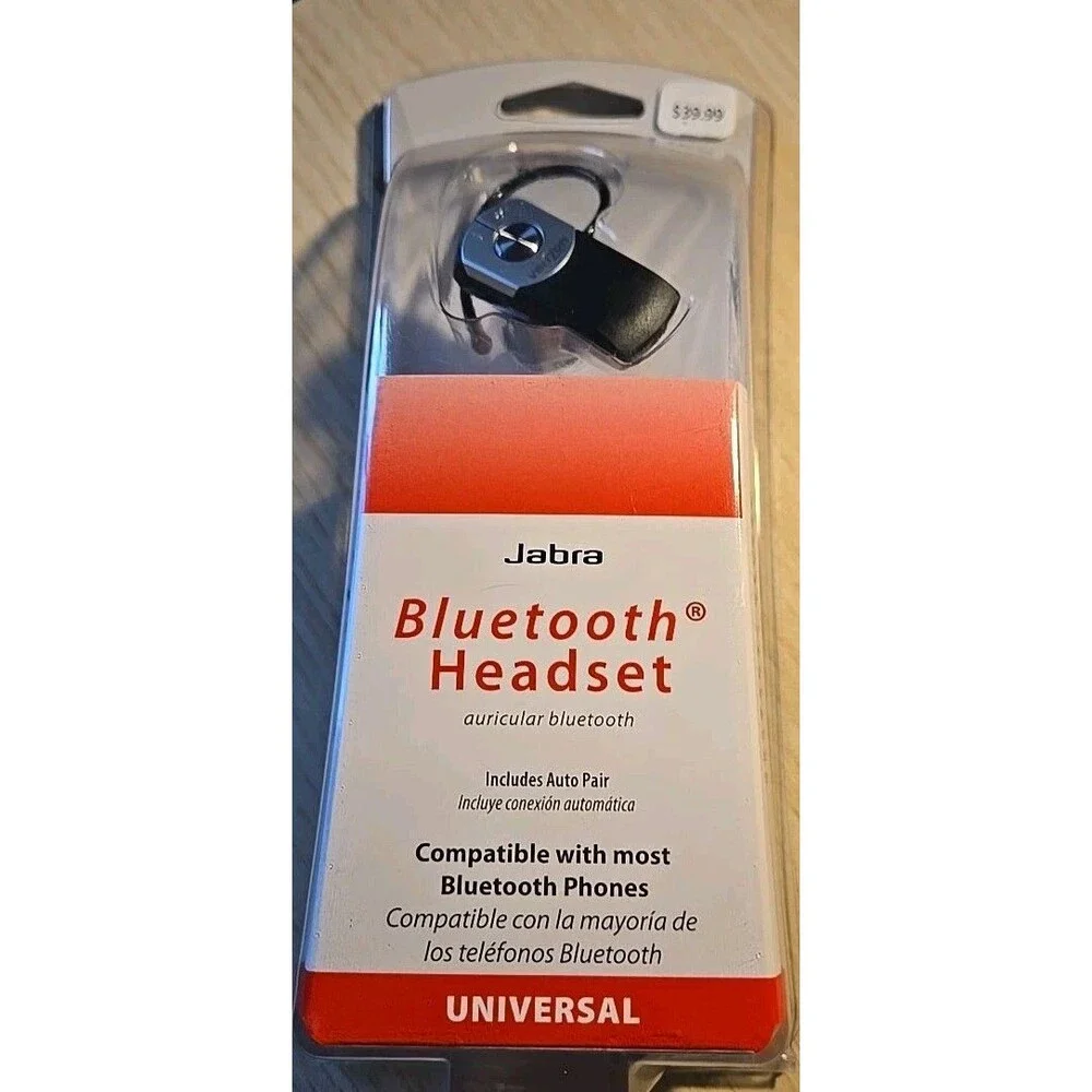 Jabra Universal Bluetooth Headset, New Sealed Compatible w/ Most Bluetooth Phone